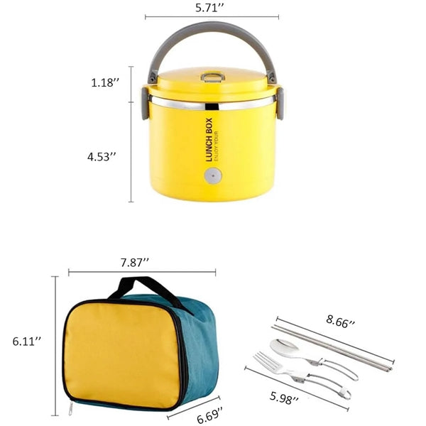 Home Car Insulation Electric Stainless Steel Lunch Box