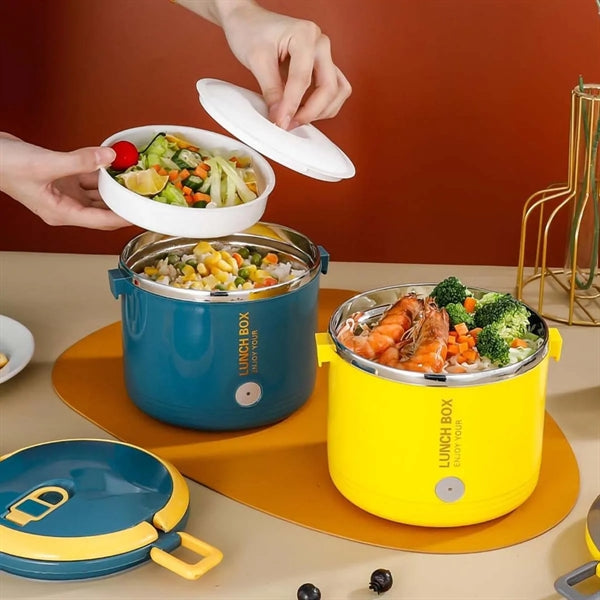 Home Car Insulation Electric Stainless Steel Lunch Box