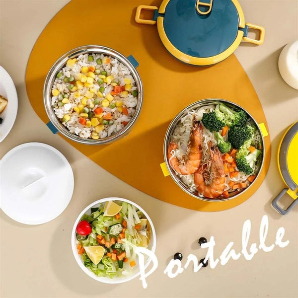 Home Car Insulation Electric Stainless Steel Lunch Box