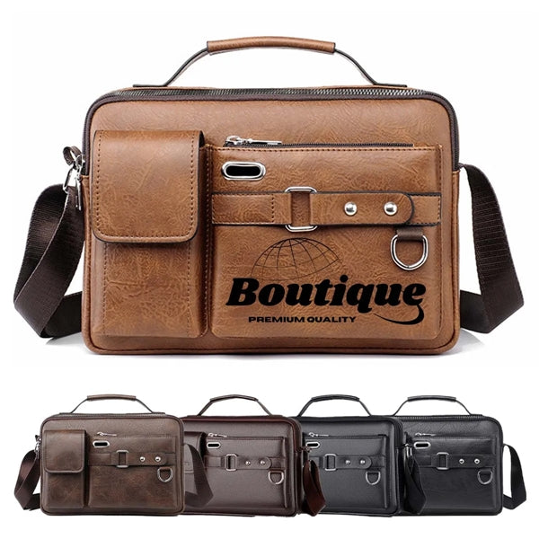Large Capacity PU Leather Handbag Crossbody Bag Briefcases
