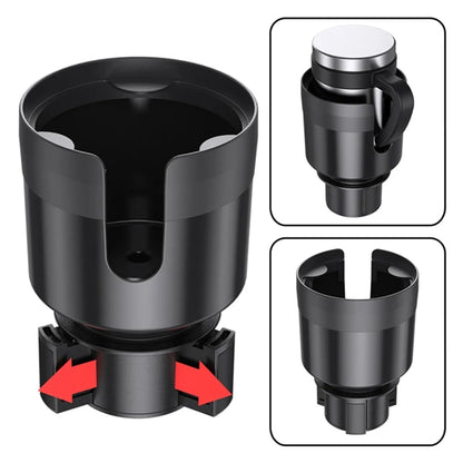 Car Cup Holder Expander Organizer with Adjustable Bas