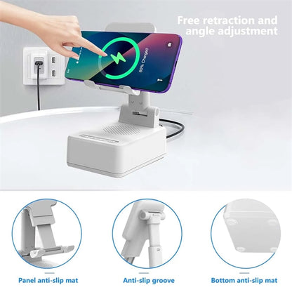 3 In 1 15W  Fast Charging Wireless Charger BT Speakers