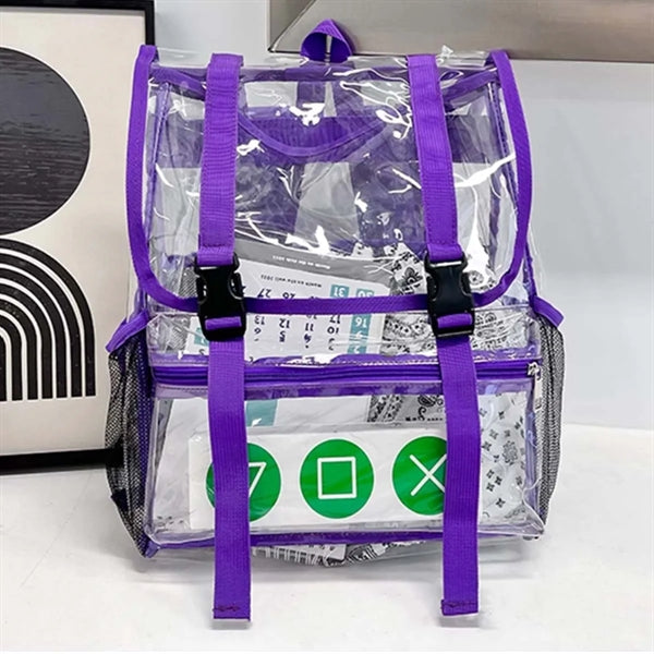 Large Capacity Clear Bags Stadium Approved School Backpacks