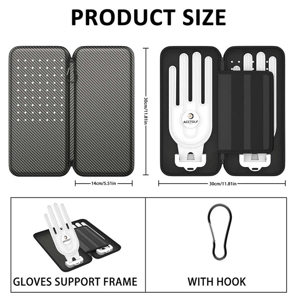 Professional Golf Accessories Box with Gloves Holder