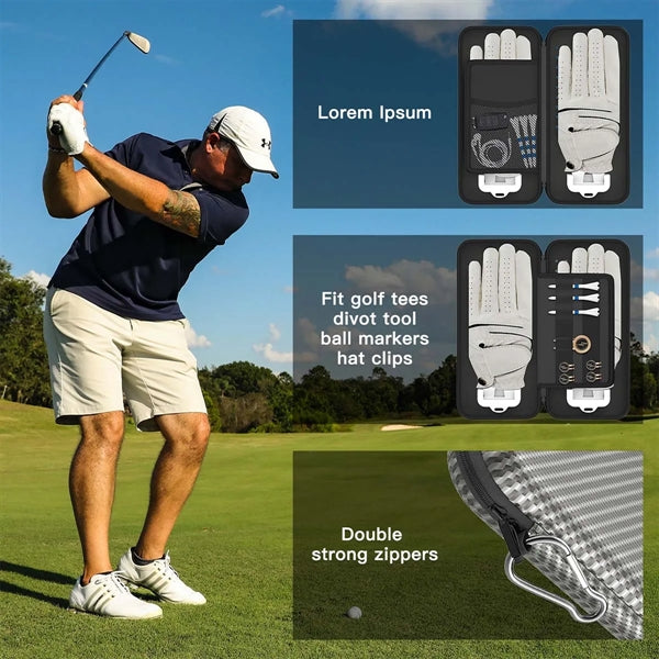 Professional Golf Accessories Box with Gloves Holder