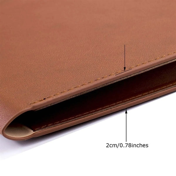 PU Leather A4 File Document Folder Portfolio with lanyard