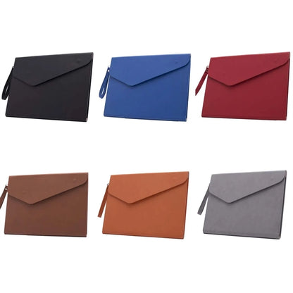 PU Leather A4 File Document Folder Portfolio with lanyard