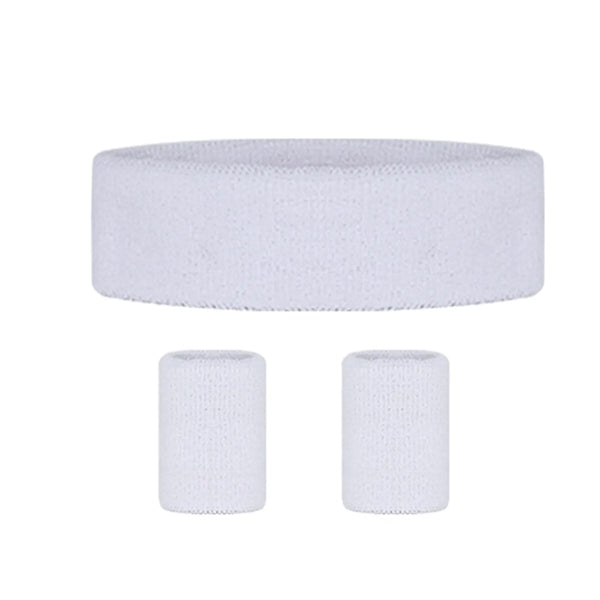 Headband Wristband Set for Working Out