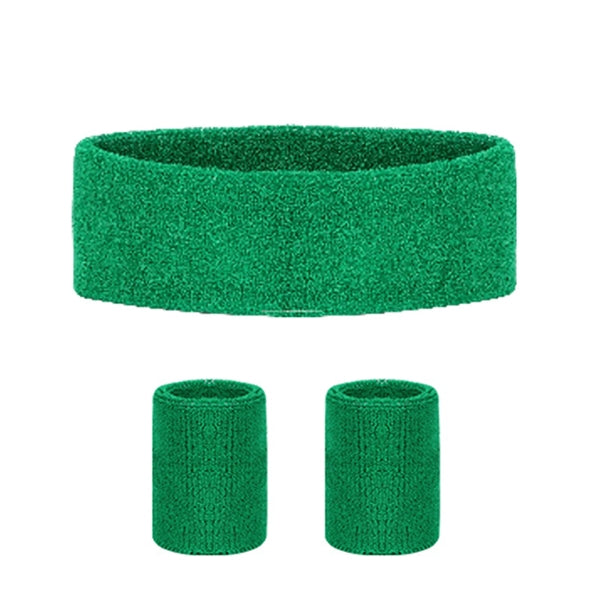 Headband Wristband Set for Working Out