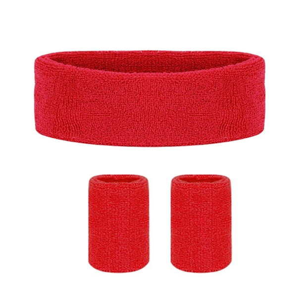 Headband Wristband Set for Working Out