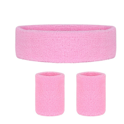 Headband Wristband Set for Working Out