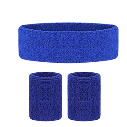 Headband Wristband Set for Working Out