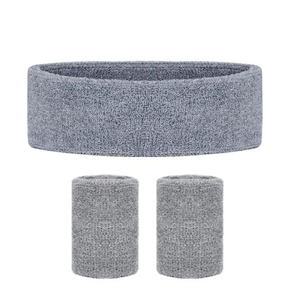 Headband Wristband Set for Working Out