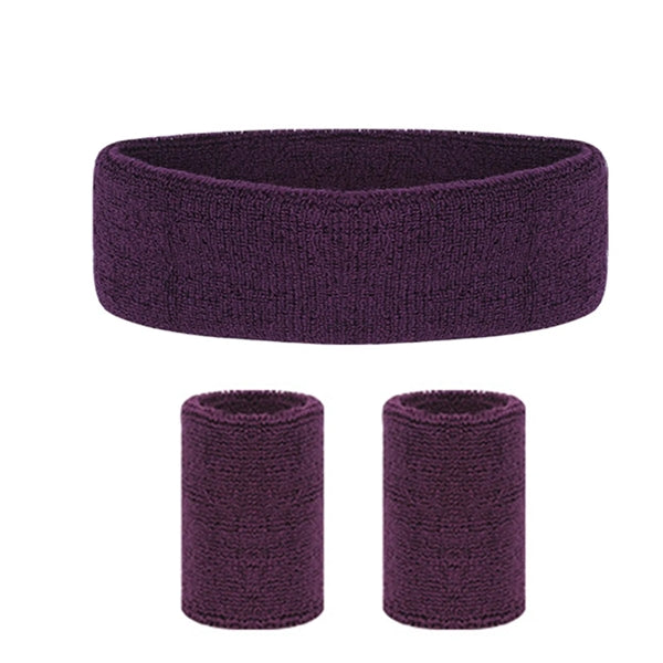 Headband Wristband Set for Working Out