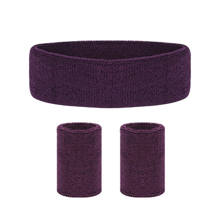 Headband Wristband Set for Working Out