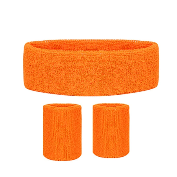 Headband Wristband Set for Working Out