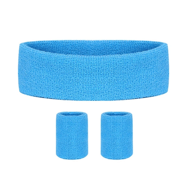 Headband Wristband Set for Working Out