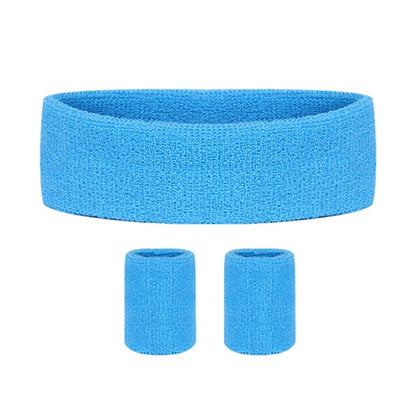Headband Wristband Set for Working Out