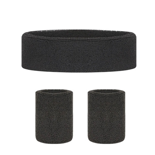 Headband Wristband Set for Working Out