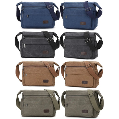 Canvas Crossbody Messenger Bag