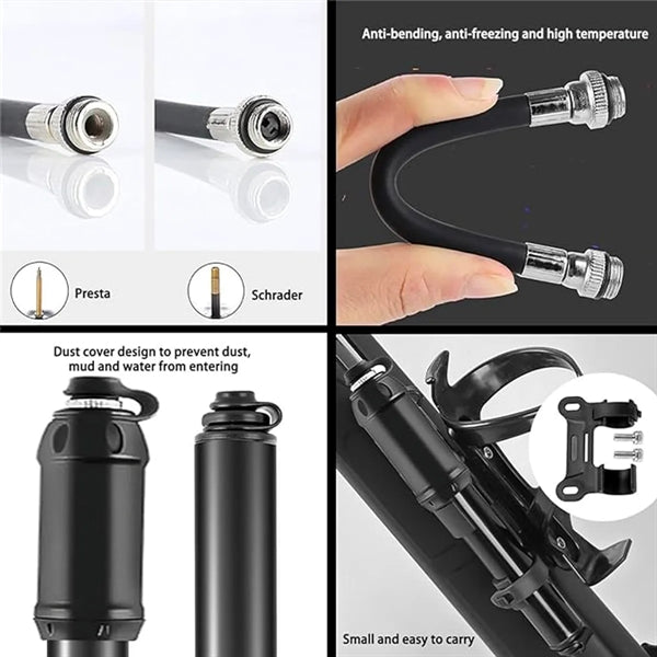 Portable Mini Aluminum Alloy Tyre Pump