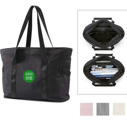 Top Handle Handbag With Yoga Mat Buckle