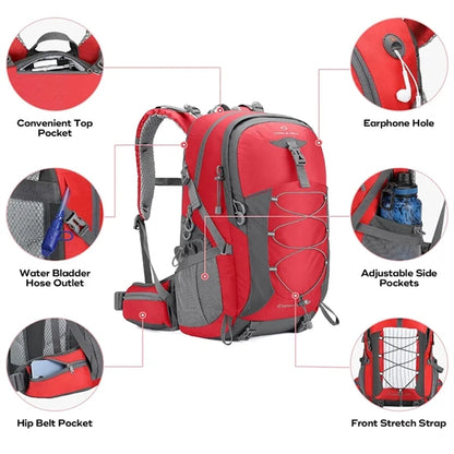 40L Waterproof Lightweight Travel Hiking Backpack
