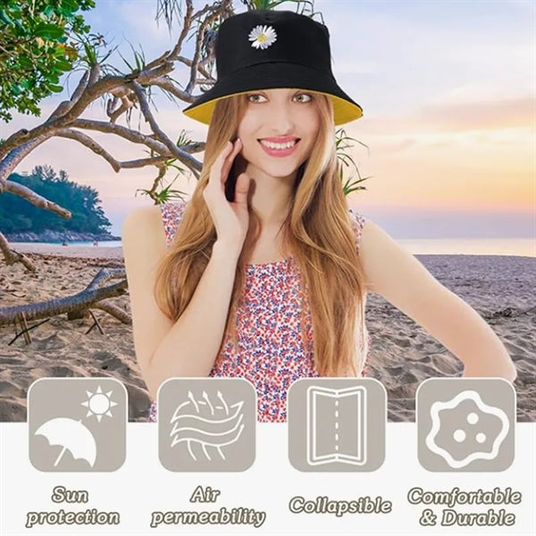 Reversible Cotton Travel Bucket Hat