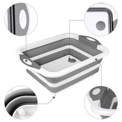Multifunctional Kitchen Collapsible Cutting Board Basket