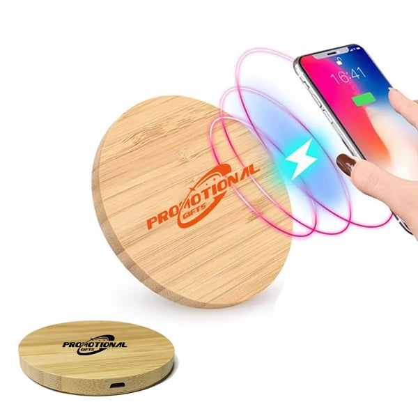 Custom  Bamboo Phone Wireless Charging Pad