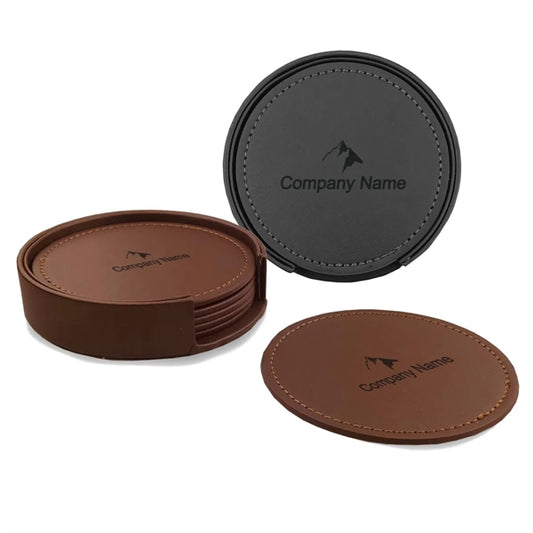 Pu Coasters 6-Piece Set