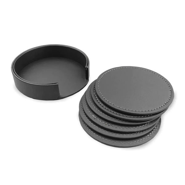 Pu Coasters 6-Piece Set