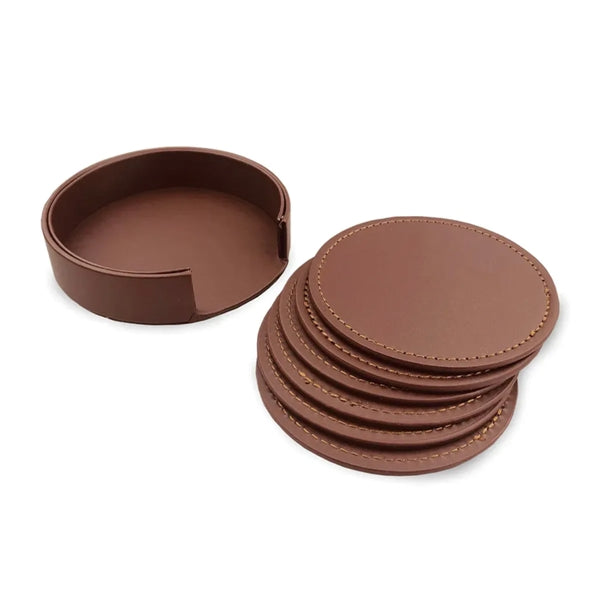 Pu Coasters 6-Piece Set