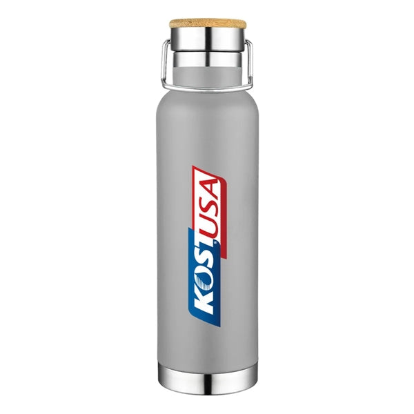 Stainless Steel Sport Bamboo Lid Insulated Bottle