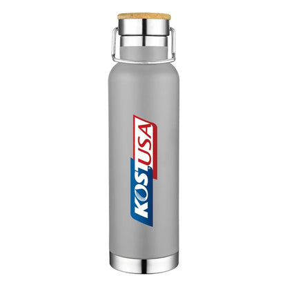 Stainless Steel Sport Bamboo Lid Insulated Bottle