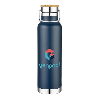 Stainless Steel Sport Bamboo Lid Insulated Bottle