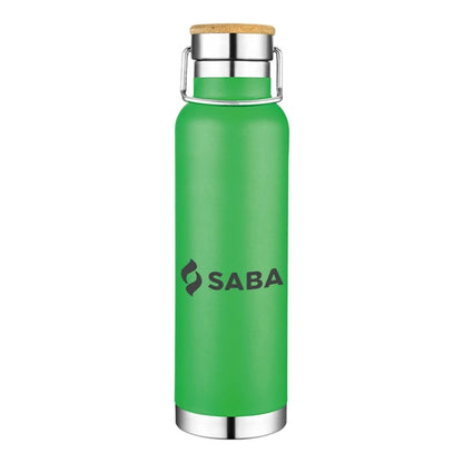 Stainless Steel Sport Bamboo Lid Insulated Bottle