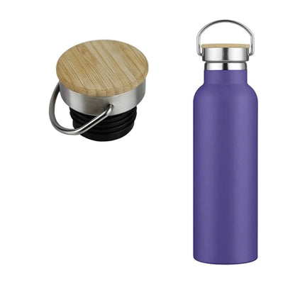 Stainless Steel Sport Bamboo Lid Insulated Bottle