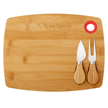 Bamboo Cheese Board Charcuterie Set