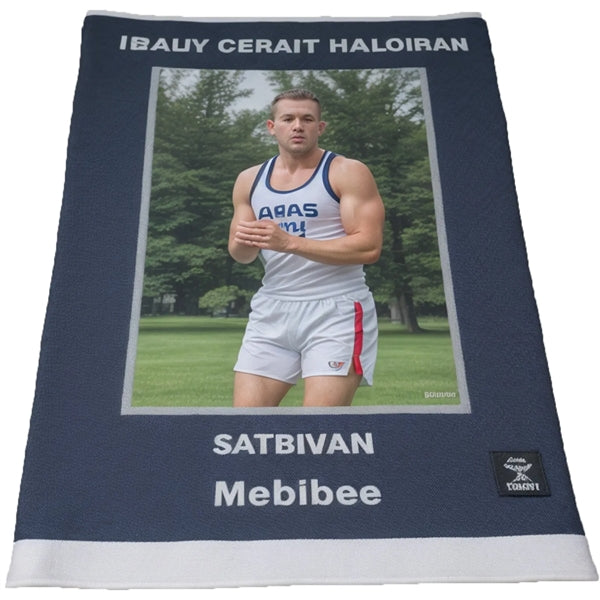 11" X 18" Sublimation Serged Hem Microfiber Rally Towel