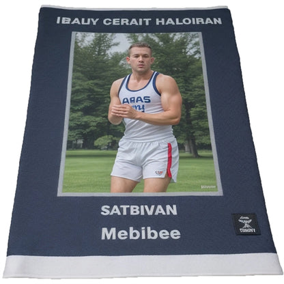 11" X 18" Sublimation Serged Hem Microfiber Rally Towel
