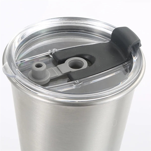 Stainless Steel Tumbler With Straw And Lid