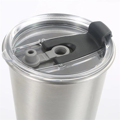 Stainless Steel Tumbler With Straw And Lid