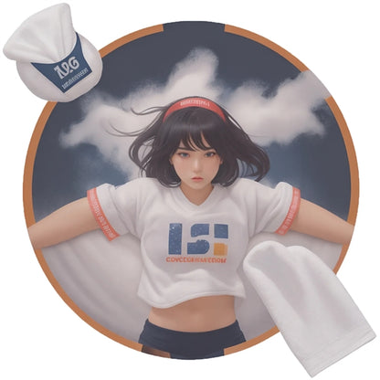 15" X 18" Sublimated Serged Hem Microfiber Rally Towel