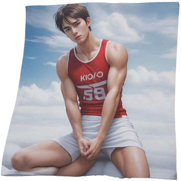 15" X 18" Sublimated Serged Hem Microfiber Rally Towel