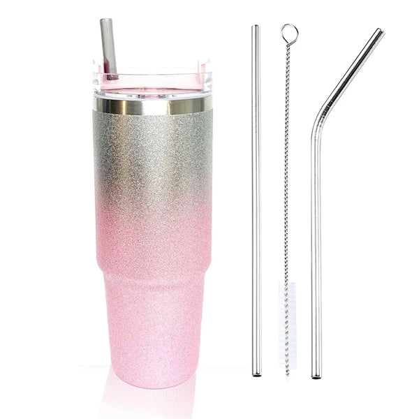 30Oz Insulated Mug Tumbler With Straw