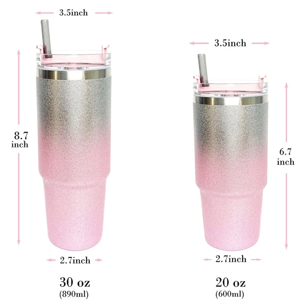 30Oz Insulated Mug Tumbler With Straw