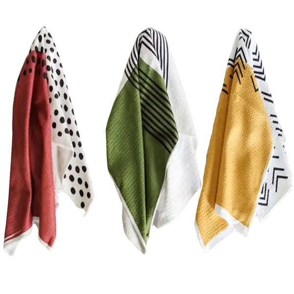 16" X 25" Sublimation Serged Edges Waffle Weave Towel