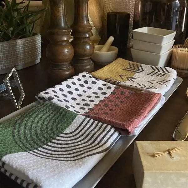 16" X 25" Sublimation Serged Edges Waffle Weave Towel