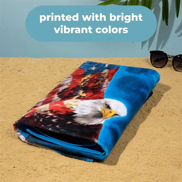 22" x 42" Sublimation Silk Touch Velour Bath/Sports Towel